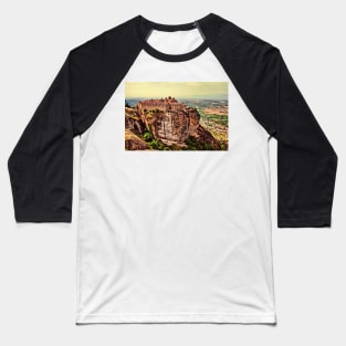 Greece. Meteora. The Holy Monastery of St. Stephen. Baseball T-Shirt